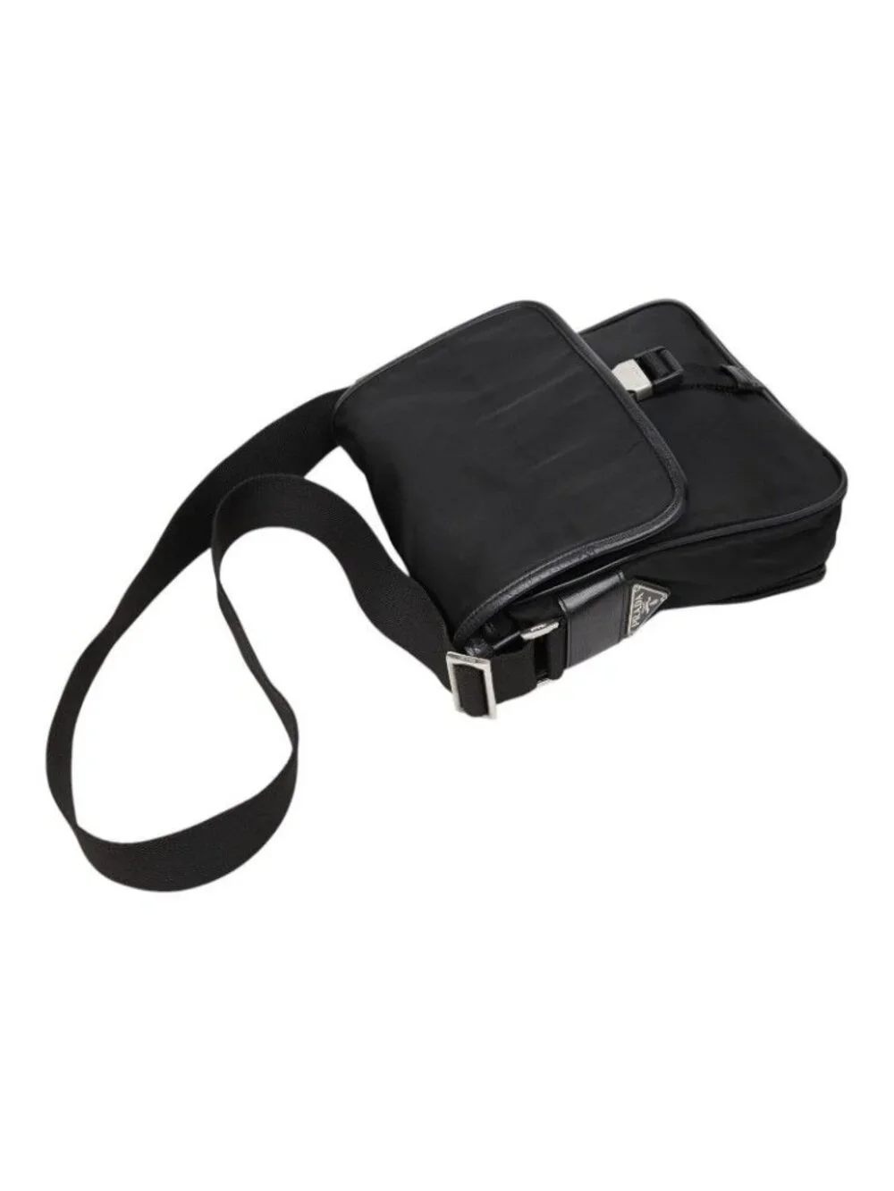Prada Crossbody Shoulder Bag Black Nylon
